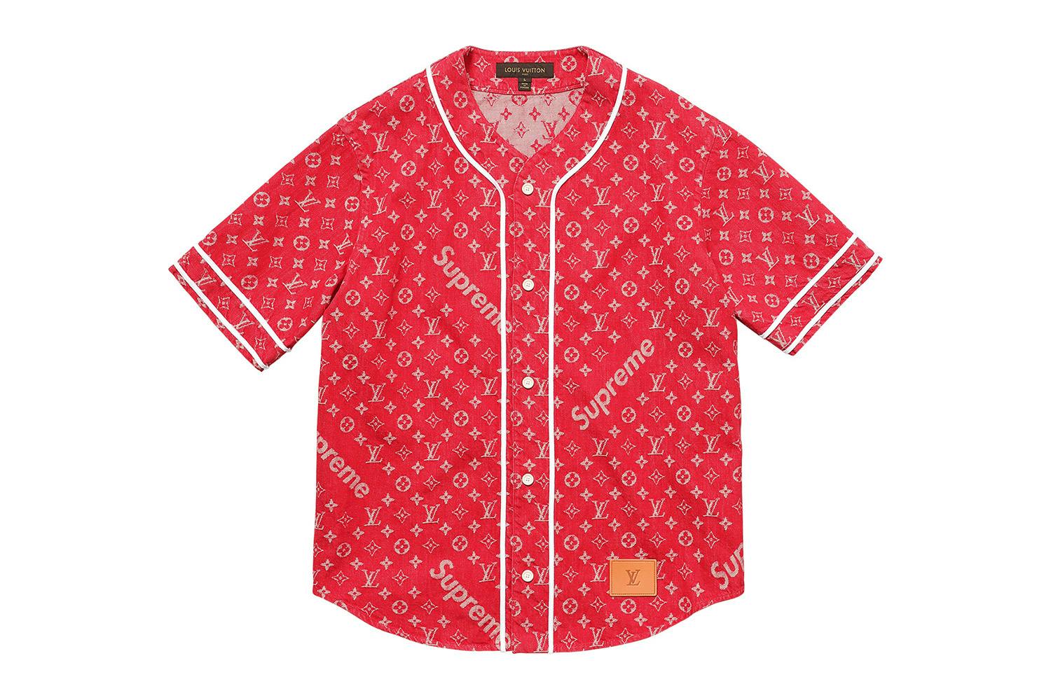 lv x supreme shirt